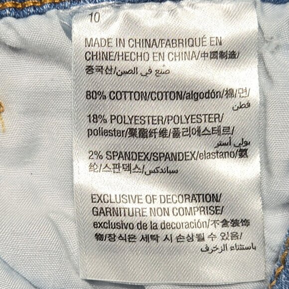 Epic Threads Shorts Girls 10 Blue Stretch Medium Wash Cutoff 24 in Waist - Picture 9 of 10